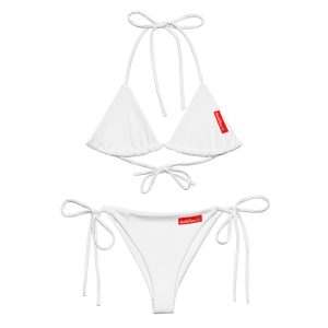 All-over print recycled string bikini