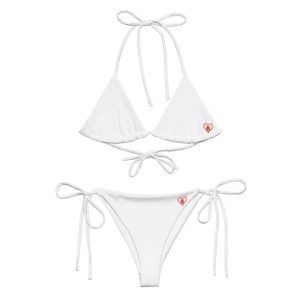 All-over print recycled string bikini