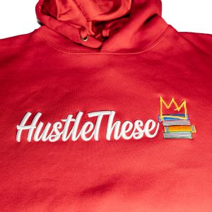 Embroidered Satin Hoodie